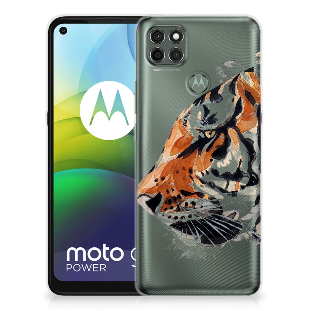 Hoesje maken Motorola Moto G9 Power Watercolor Tiger