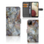 Samsung Galaxy A12 Bookcase Marmer Grijs