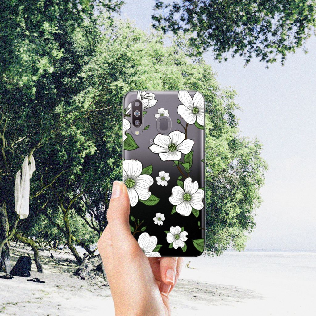 Samsung Galaxy M30 TPU Case Dogwood Flowers