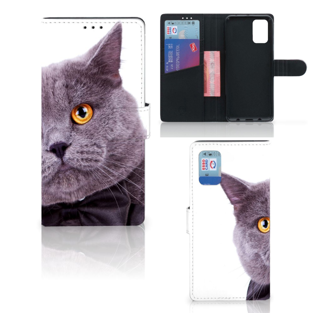 Samsung Galaxy A02s | M02s Telefoonhoesje met Pasjes Kat