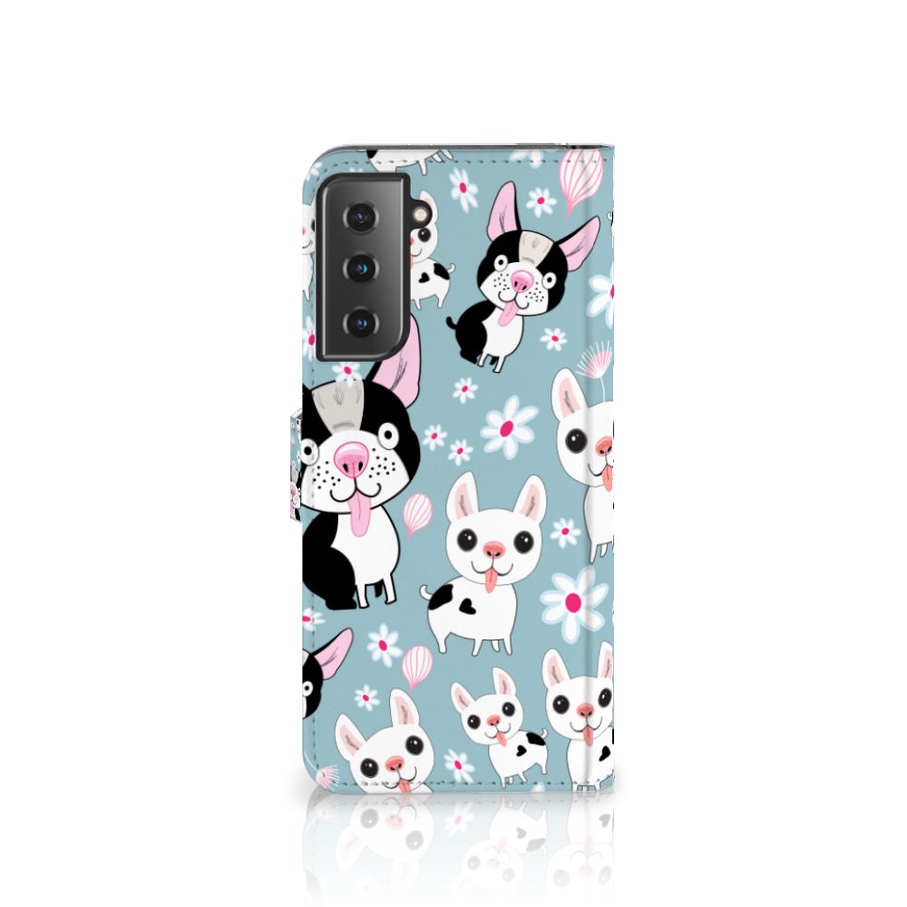 Samsung Galaxy S21 Plus Telefoonhoesje met Pasjes Hondjes