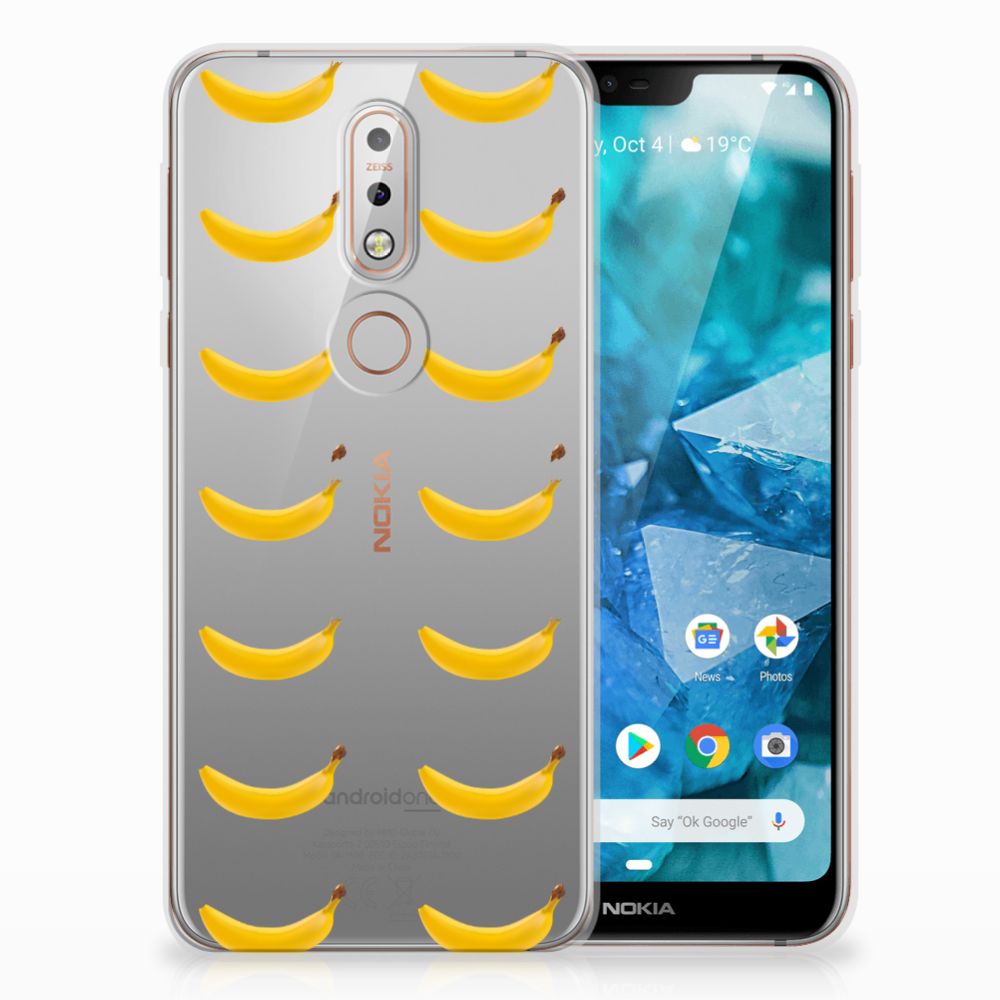 Nokia 7.1 Siliconen Case Banana