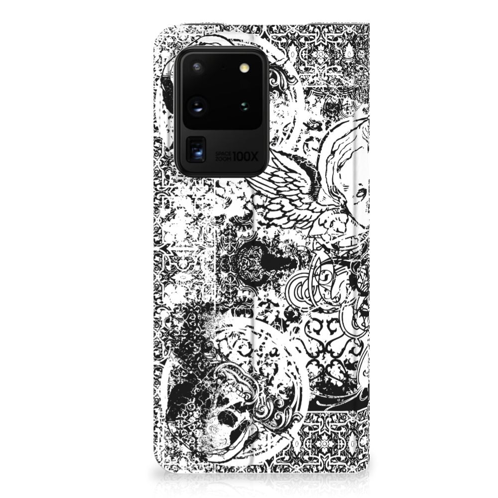 Mobiel BookCase Samsung Galaxy S20 Ultra Skulls Angel - B2C Telecom
