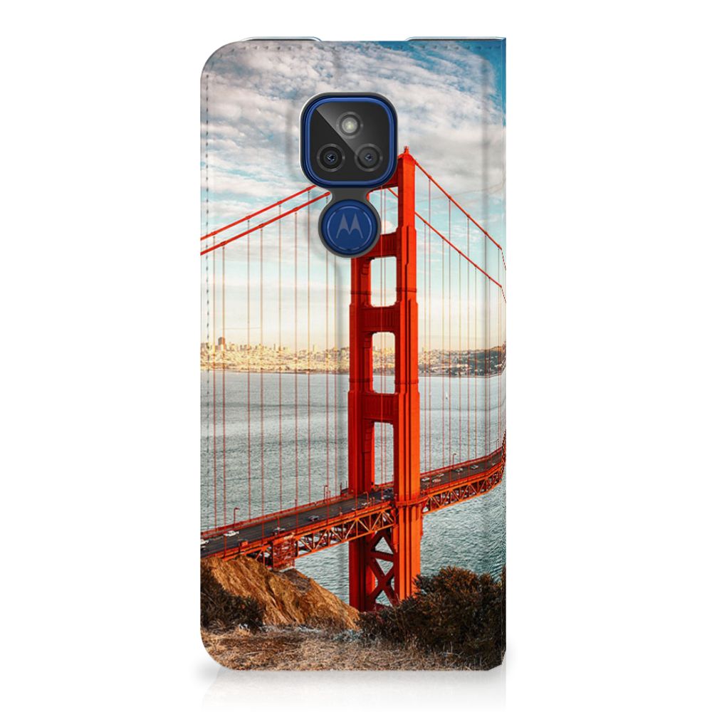 Motorola Moto G9 Play Book Cover Golden Gate Bridge - B2C Telecom