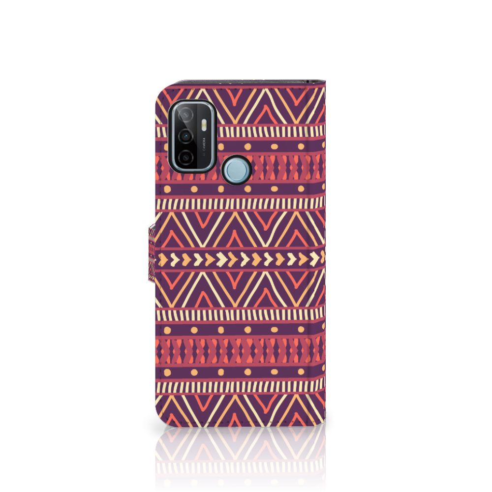 OPPO A53 | OPPO A53s Telefoon Hoesje Aztec Paars