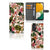 Samsung Galaxy A14 5G Hoesje Flowers in tropical floral design with card slots on a soft background.