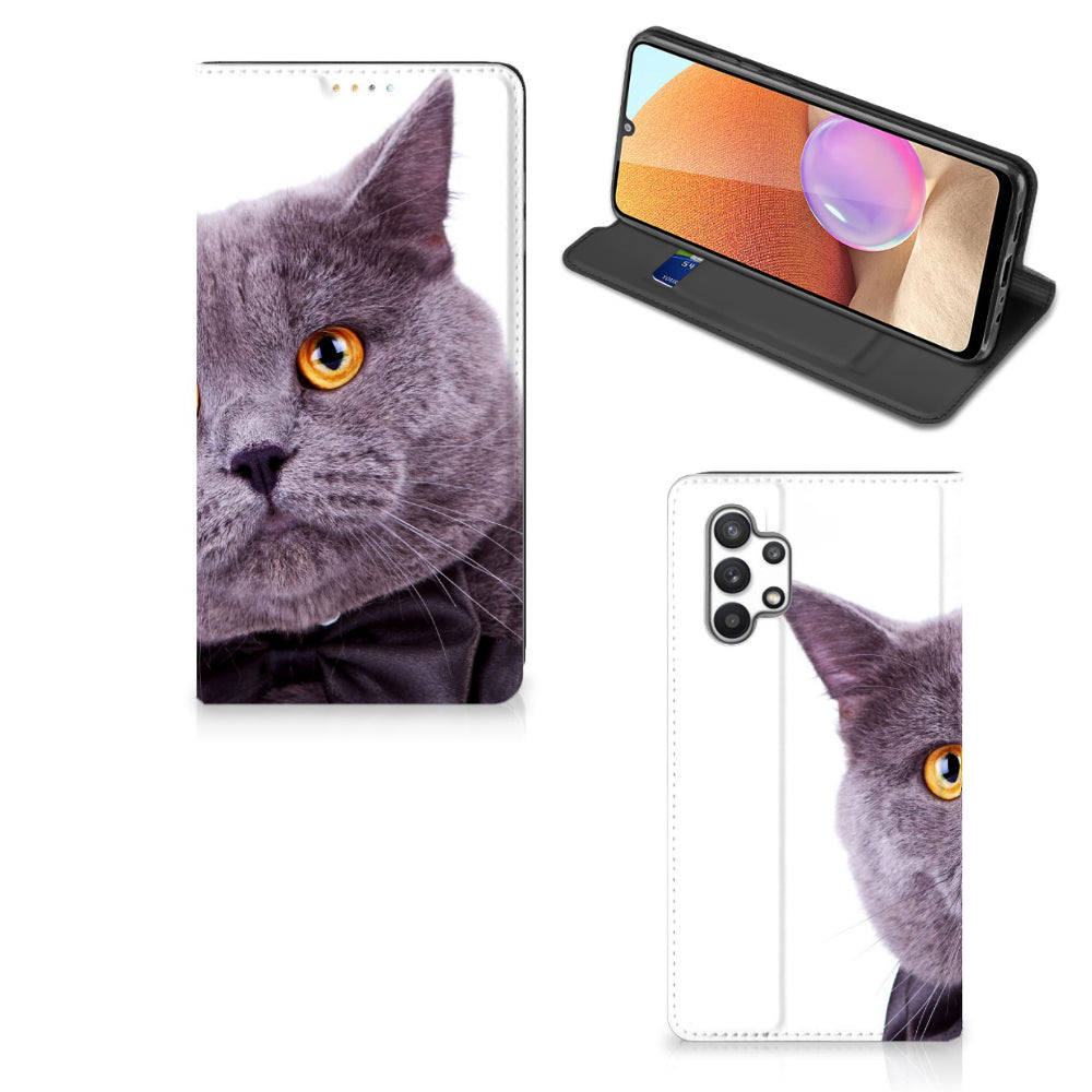 Samsung Galaxy A32 4G | A32 5G Enterprise Editie Hoesje maken Kat