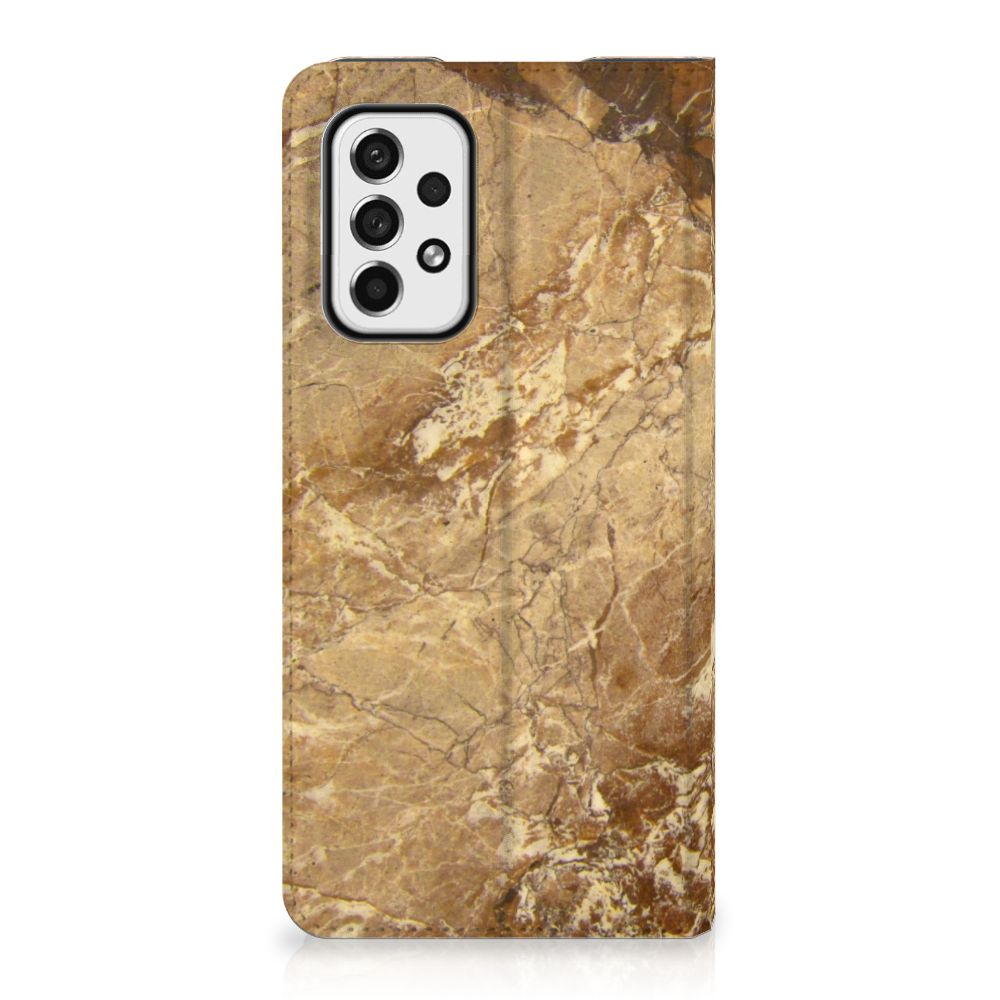 Samsung Galaxy A73 Standcase Marmer Creme - B2C Telecom