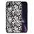 Apple iPhone XR Bloemen Hoesje Black Flowers
