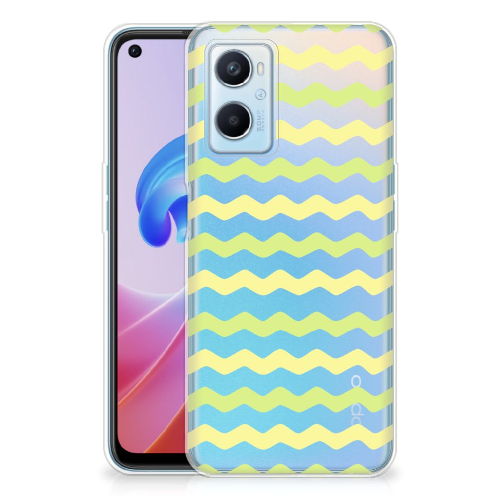 OPPO A96 | OPPO A76 TPU bumper Waves Yellow B2C Telecom