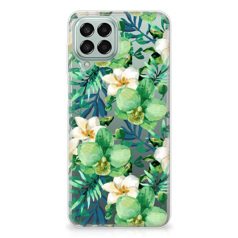 Samsung Galaxy M33 TPU Case Orchidee Groen