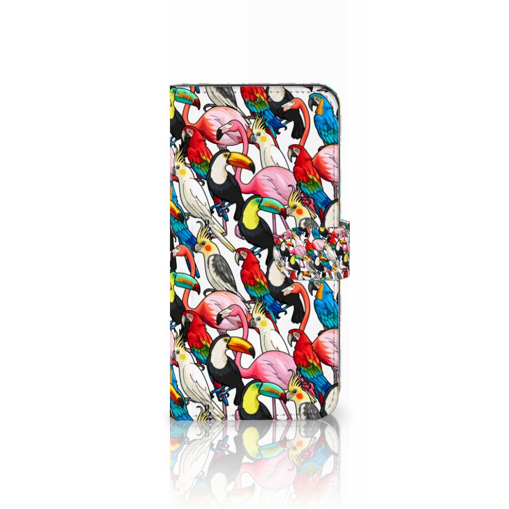 Samsung Galaxy A22 4G | M22 Telefoonhoesje met Pasjes Birds