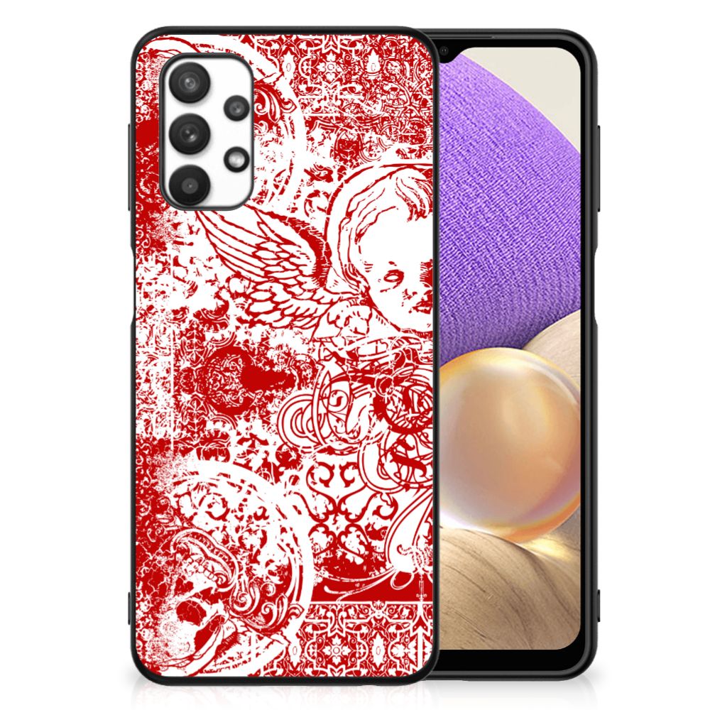 Telefoonhoesje Samsung Galaxy A32 5G Angel Skull Rood B2C Telecom