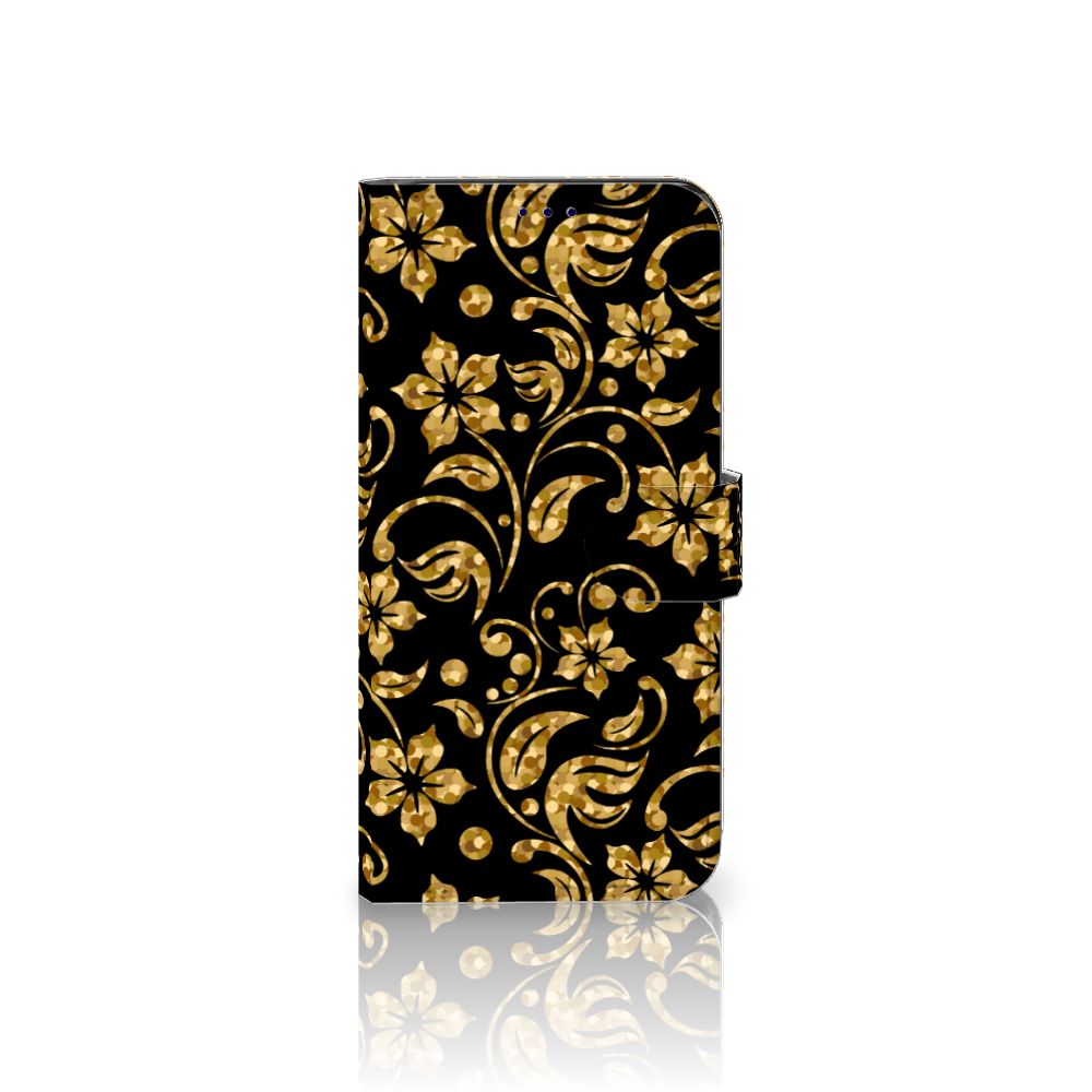 OnePlus Nord CE 2 Hoesje Gouden Bloemen