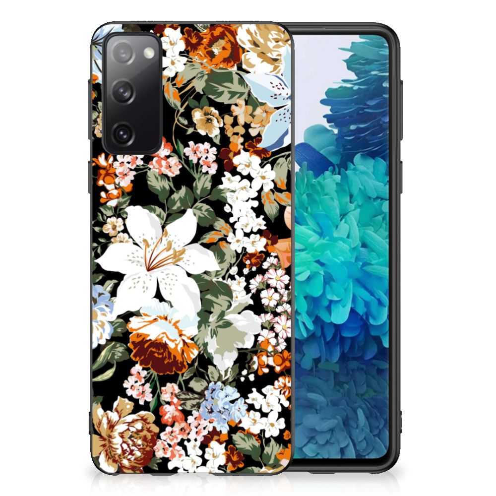 Skin Case voor Samsung Galaxy S20 Dark Flowers