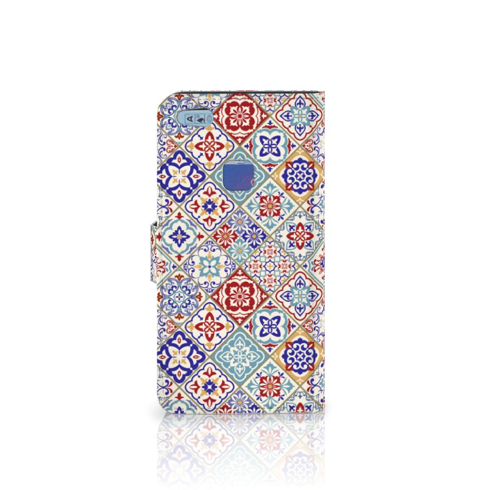 Huawei P10 Lite Bookcase Tiles Color