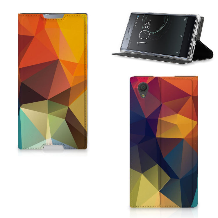 Sony Xperia L1 Stand Case Polygon Color