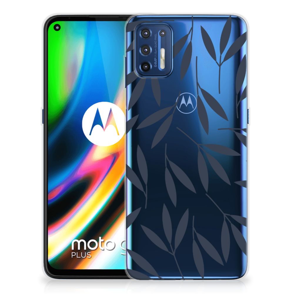 Motorola Moto G9 Plus TPU Case Leaves Blue B2C Telecom