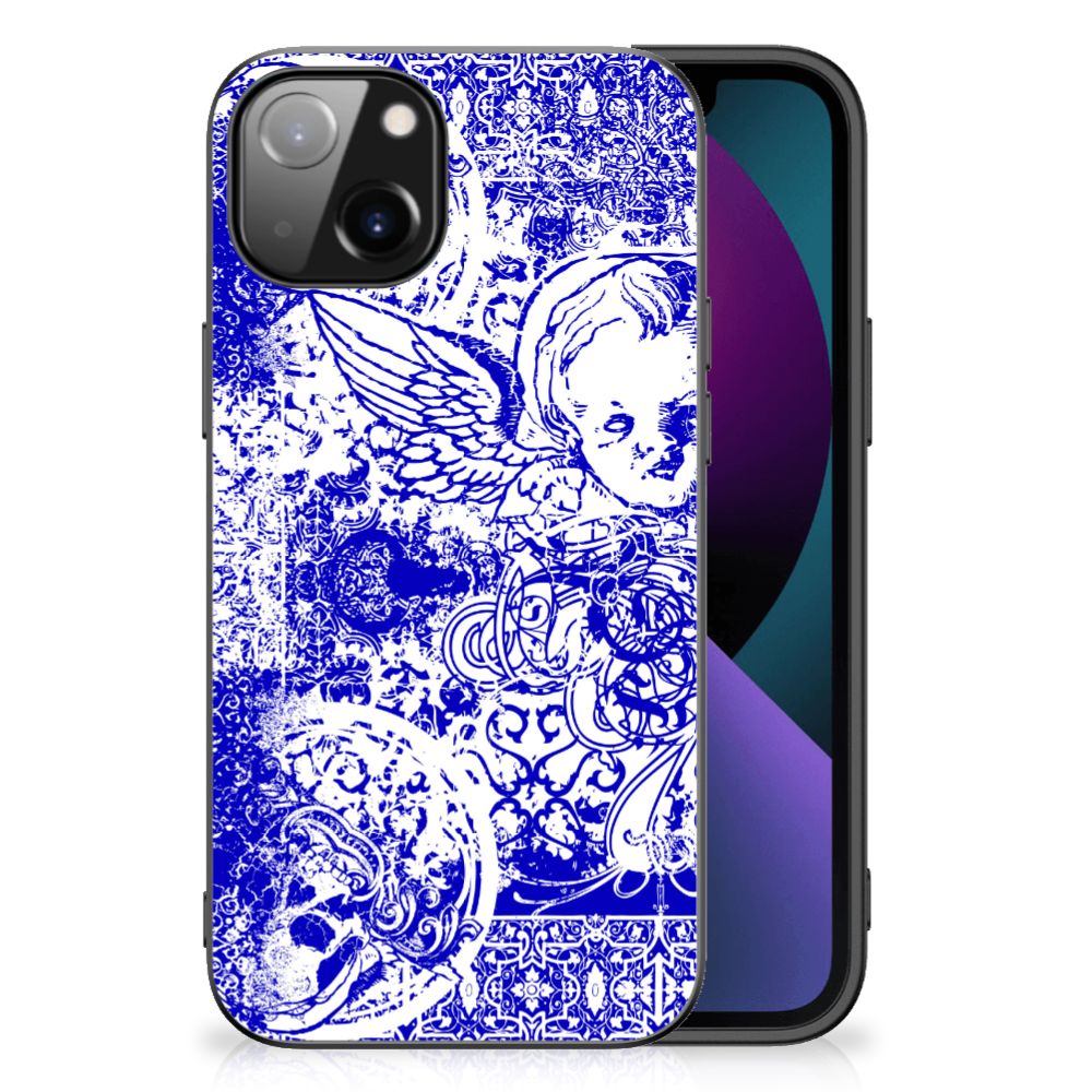 Telefoonhoesje Apple iPhone 13 Angel Skull Blauw B2C Telecom