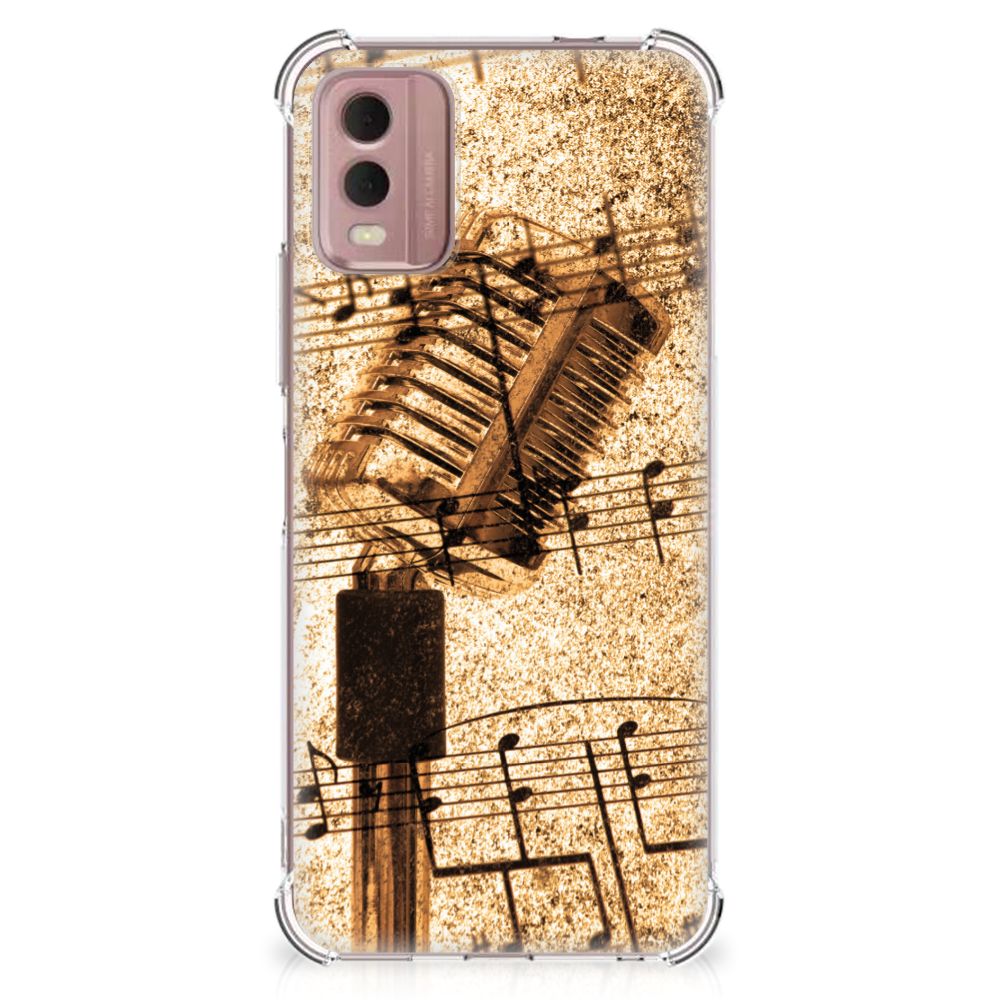 Nokia C32 Anti-shock Hoesje met foto Bladmuziek B2C Telecom