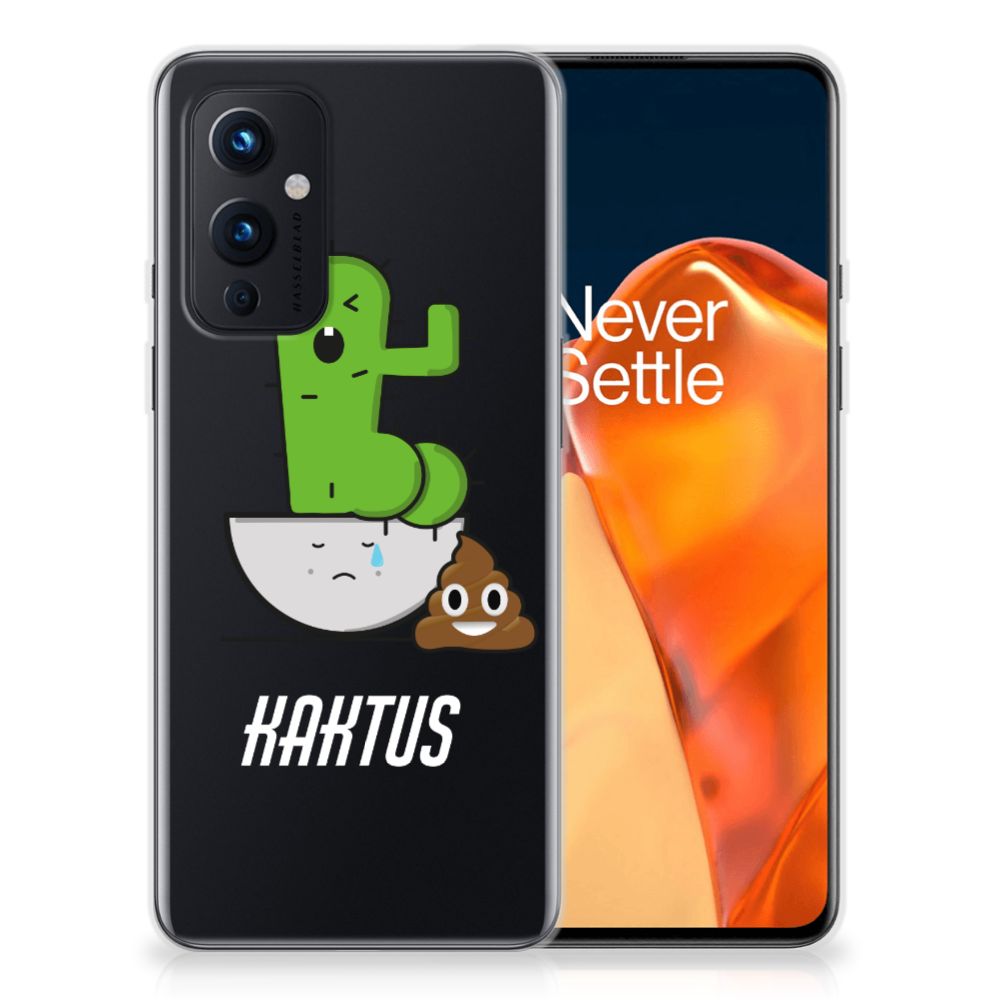 OnePlus 9 Telefoonhoesje met Naam Cactus Poo