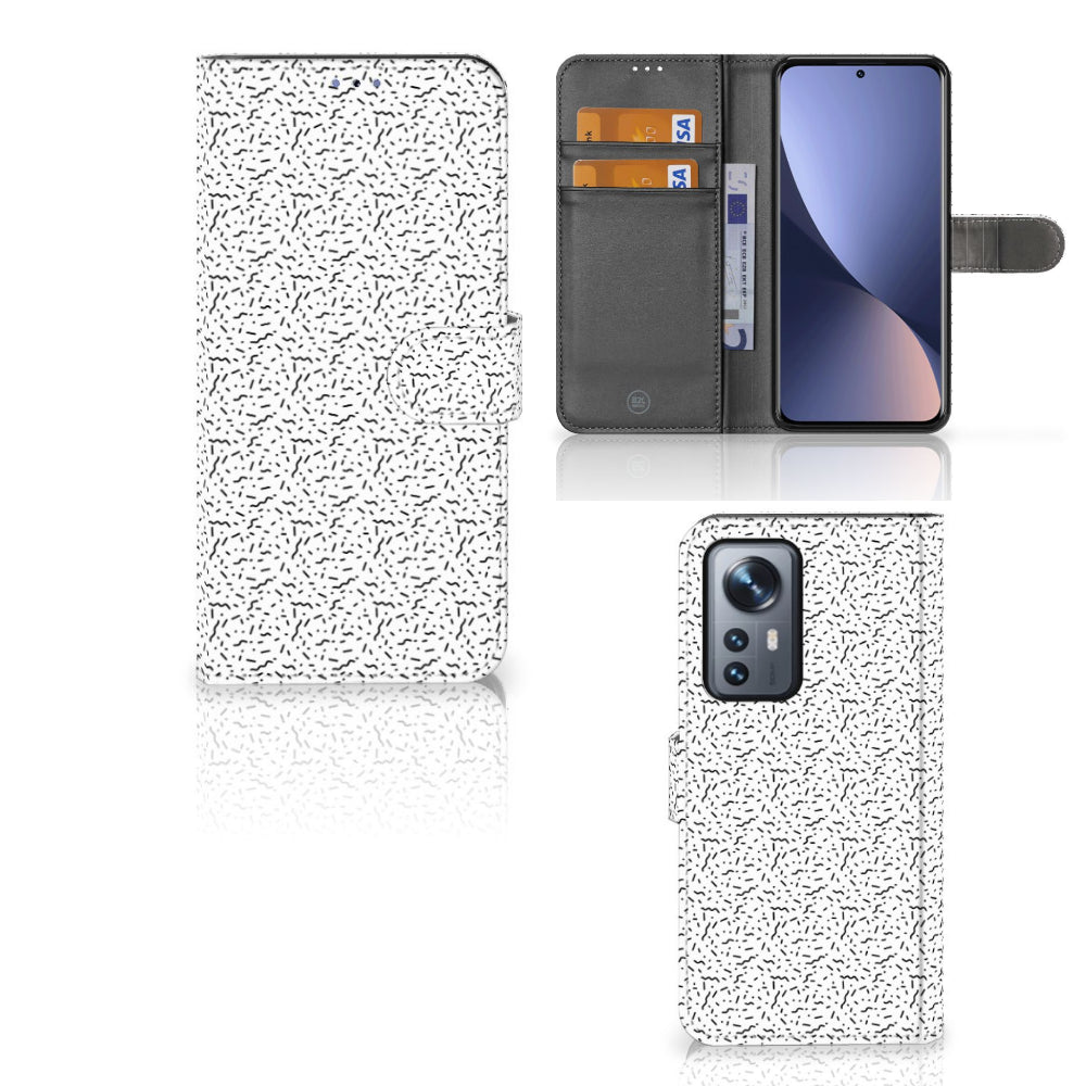 Xiaomi 12 Pro Telefoon Hoesje Stripes Dots