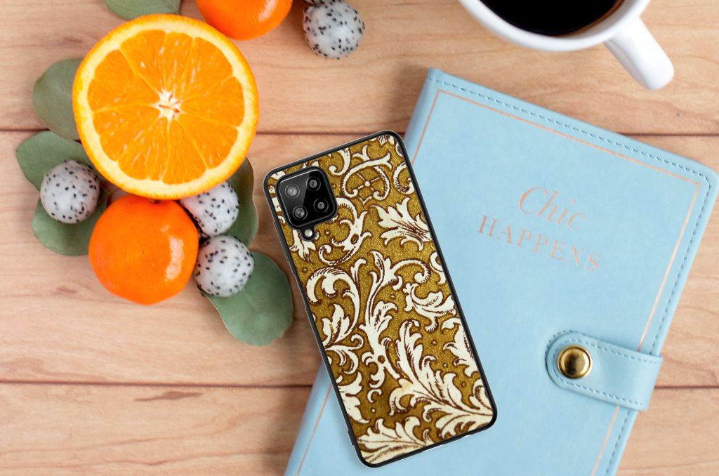 Back Cover Samsung Galaxy A12 Barok Goud B2C Telecom