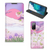 Samsung Galaxy S20 FE Hoesje maken Bird Flying design roze paarse kleuren voorkant en achterkant.