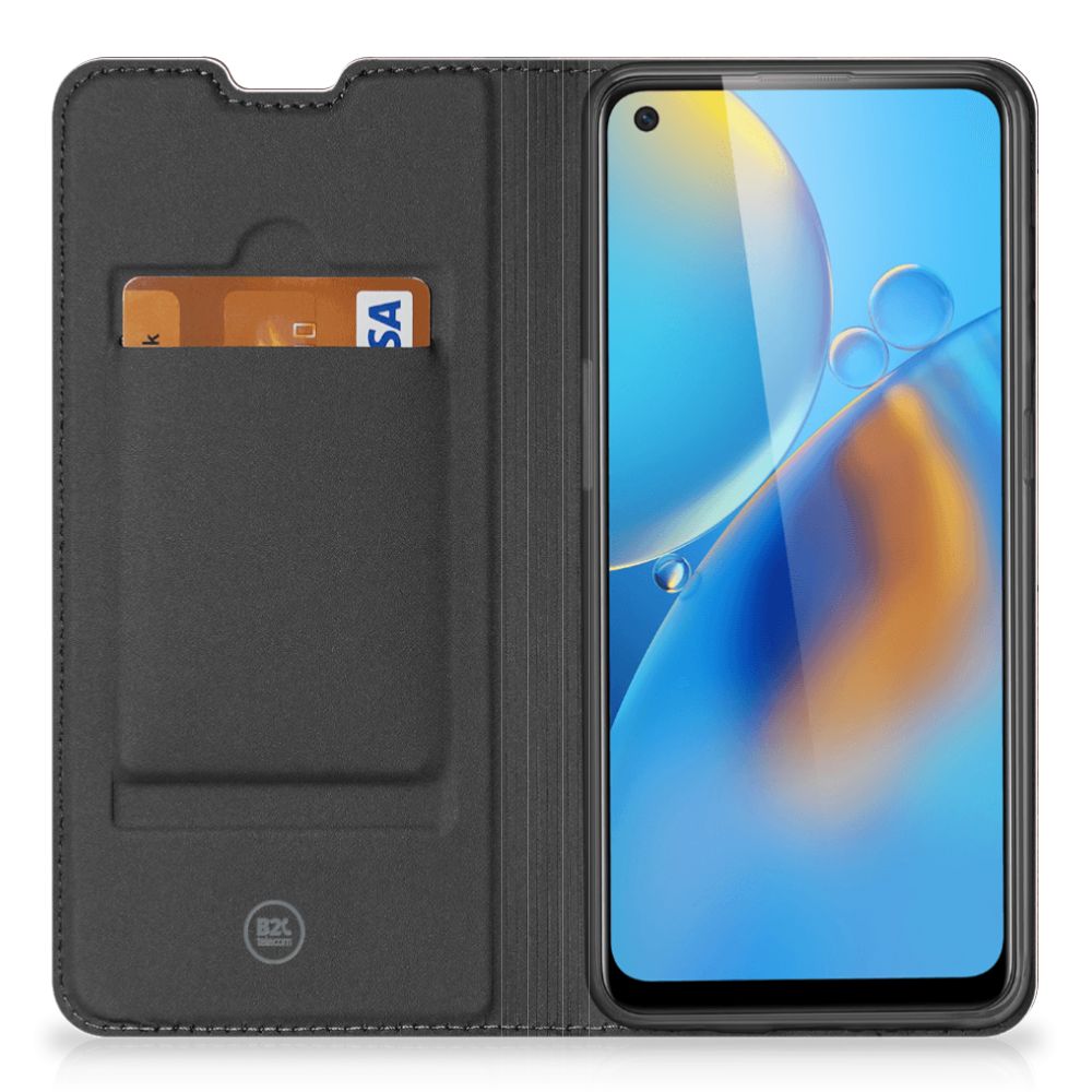 OPPO A74 4G Book Wallet Case Old Wood - B2C Telecom