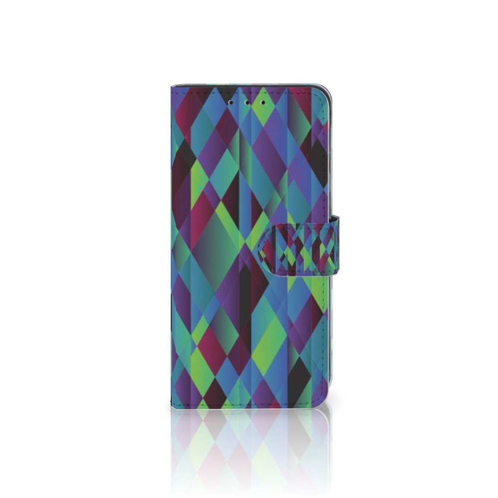Xiaomi Redmi 8A Book Case Abstract Green Blue