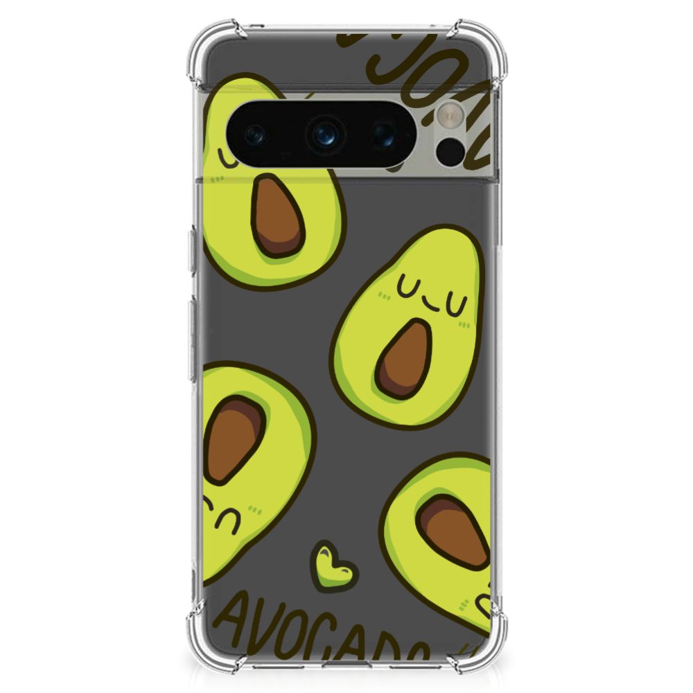 Google Pixel 8 Pro Stevig Bumper Hoesje Avocado Singing