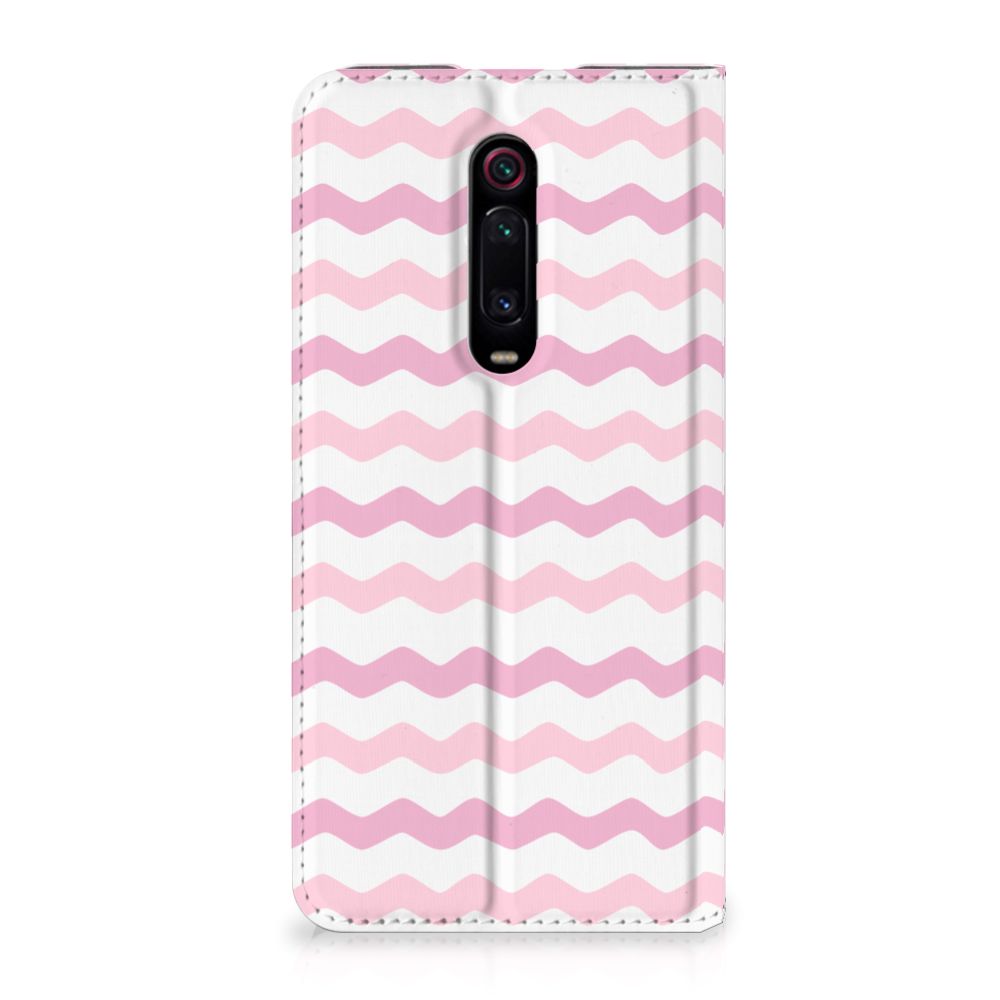Xiaomi Redmi K20 Pro Hoesje met Magneet Waves Roze - B2C Telecom