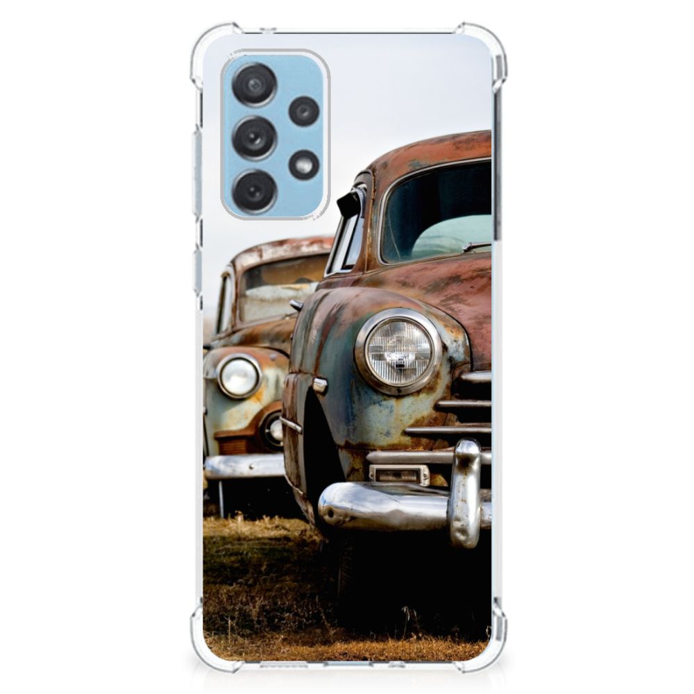 Samsung Galaxy A73 Anti-shock Hoesje met foto Vintage Auto