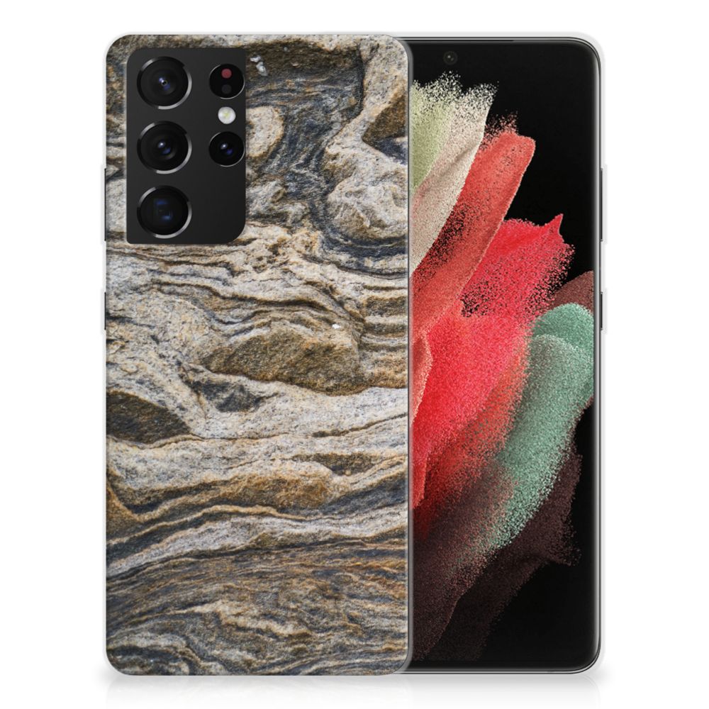 Samsung Galaxy S21 Ultra TPU Siliconen Hoesje Steen B2C Telecom