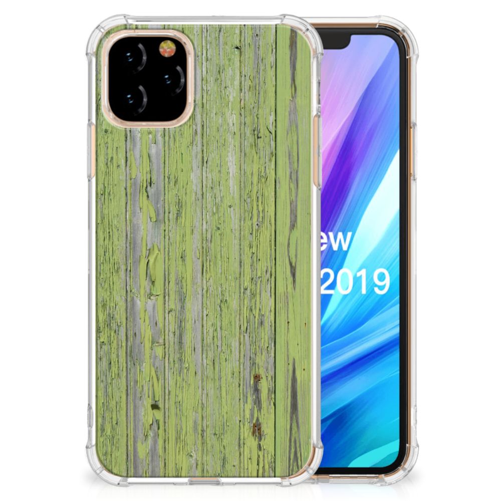 Apple iPhone 11 Pro Stevig Telefoonhoesje Green Wood