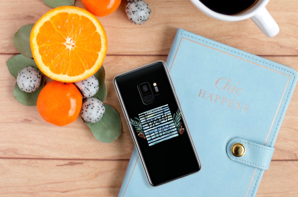 Samsung Galaxy S9 Telefoonhoesje met Naam Boho Beach
