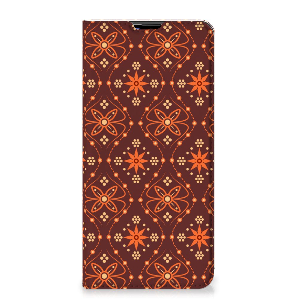 Samsung Galaxy A20s Hoesje met Magneet Batik Brown - B2C Telecom