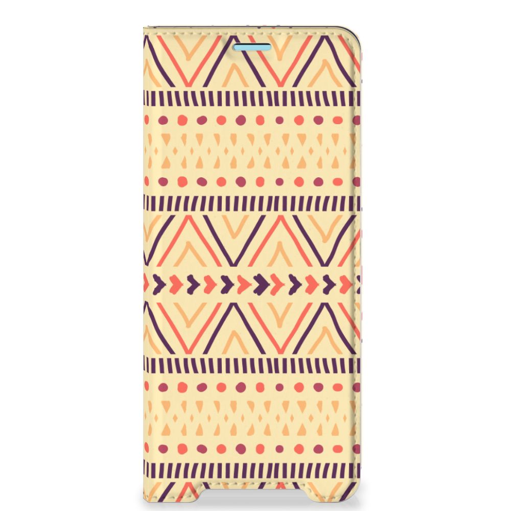 Sony Xperia 10 III Hoesje met Magneet Aztec Yellow - B2C Telecom
