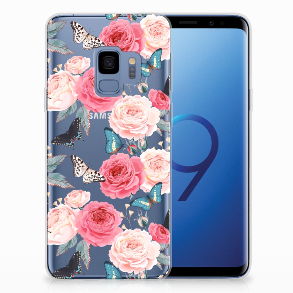 Samsung Galaxy S9 TPU Case Butterfly Roses