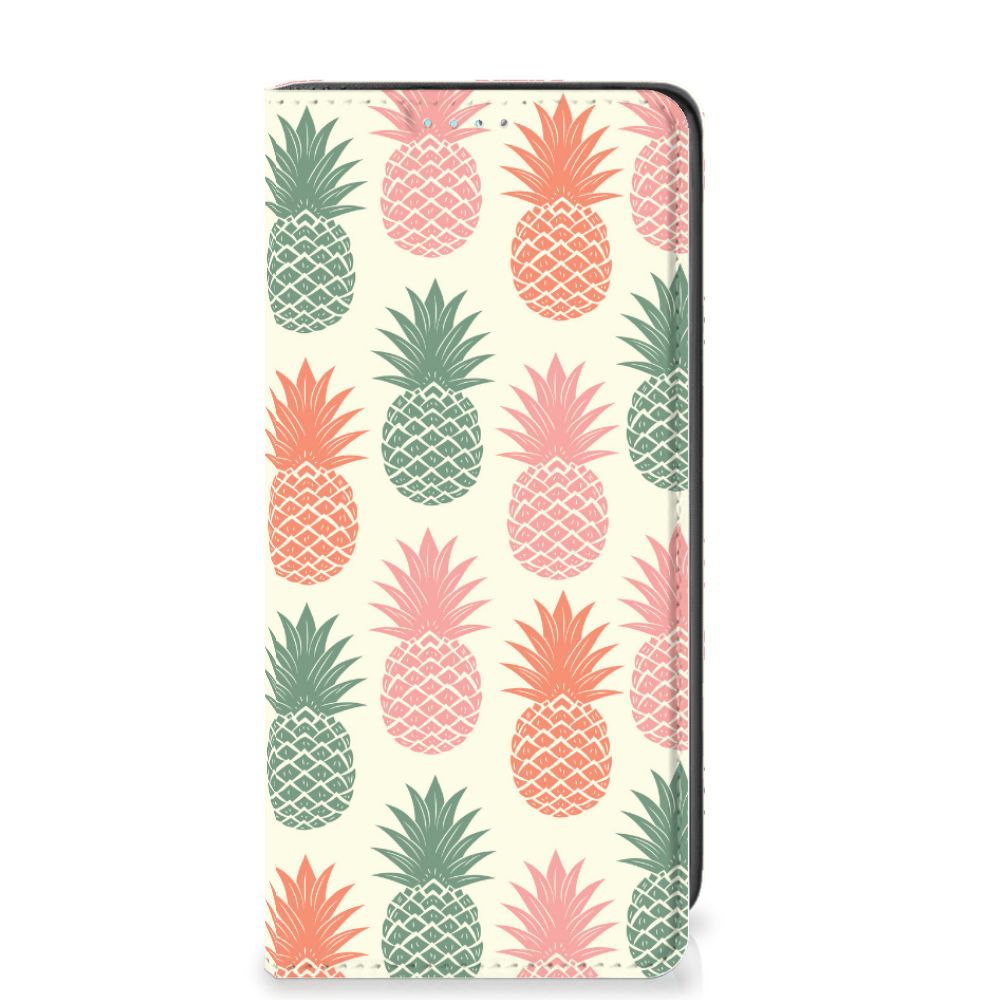 Samsung Galaxy A41 Flip Style Cover Ananas