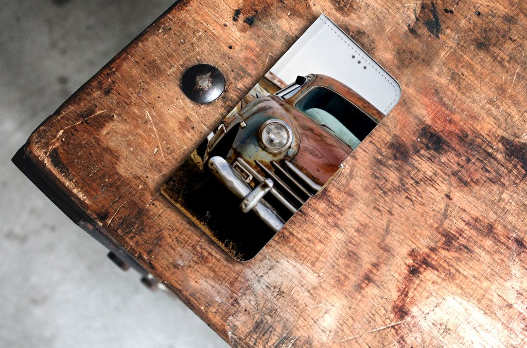 Samsung Galaxy S21 Plus Telefoonhoesje met foto Vintage Auto