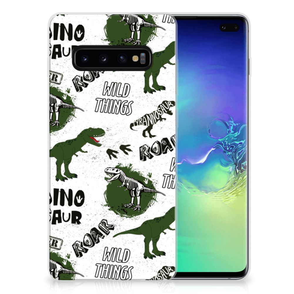 TPU Hoesje voor Samsung Galaxy S10 Plus Dinosaurus