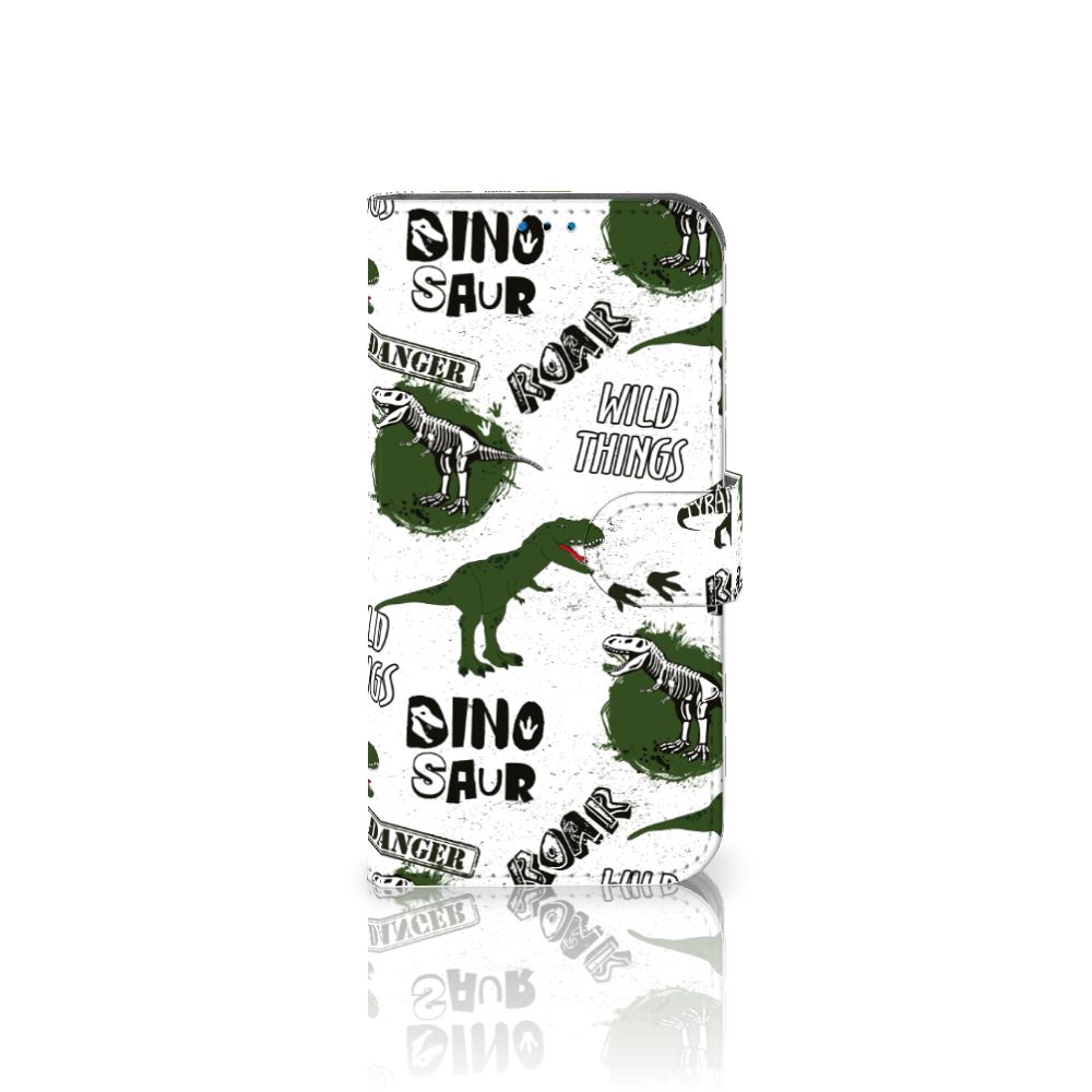Telefoonhoesje met Pasjes voor iPhone 14 Pro Dinosaurus
