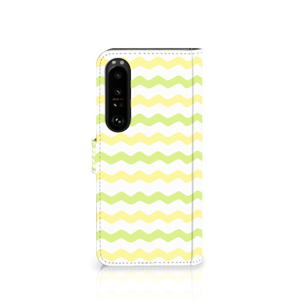 Sony Xperia 1 IV Telefoon Hoesje Waves Yellow