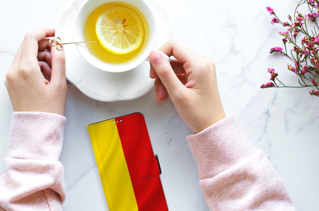 Samsung Galaxy A41 Bookstyle Case Belgische Vlag