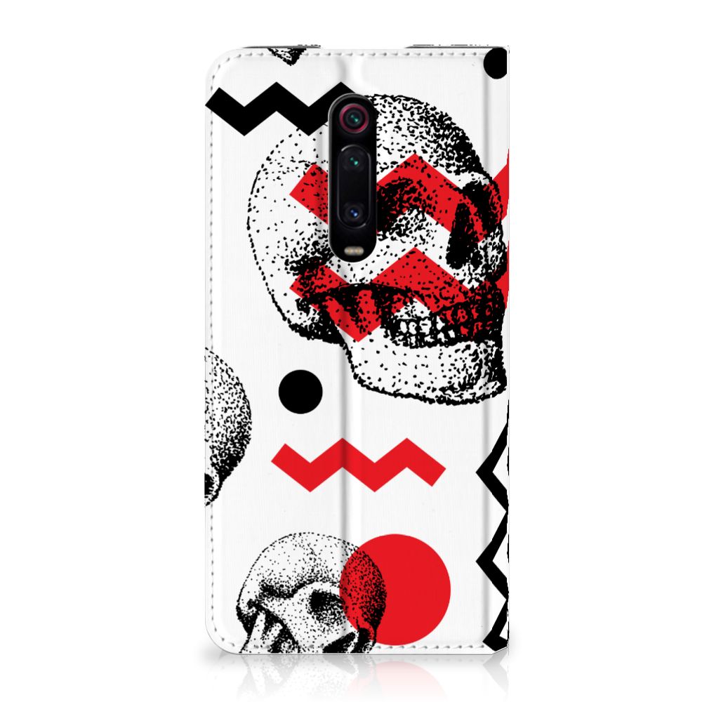 Mobiel BookCase Xiaomi Redmi K20 Pro Skull Red - B2C Telecom