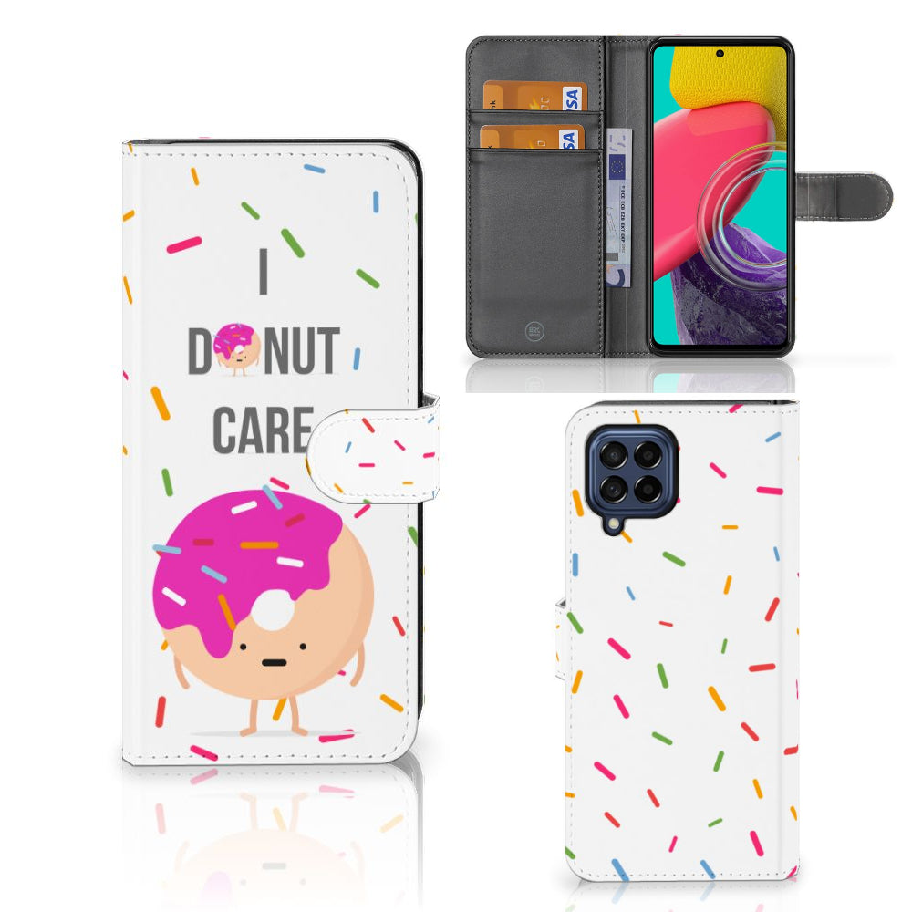 Samsung Galaxy M53 Book Cover Donut Roze