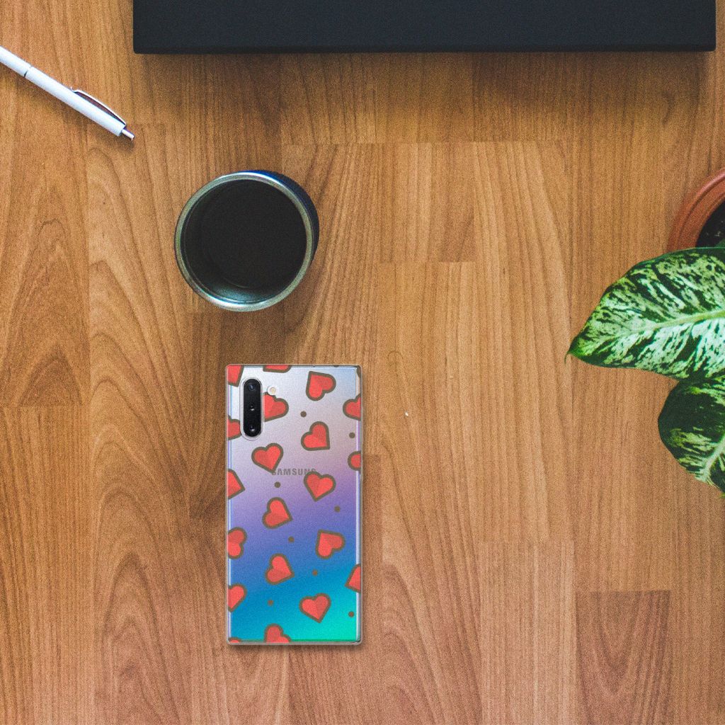 Samsung Galaxy Note 10 TPU bumper Hearts