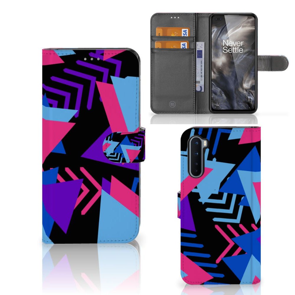 OnePlus Nord Book Case Funky Triangle