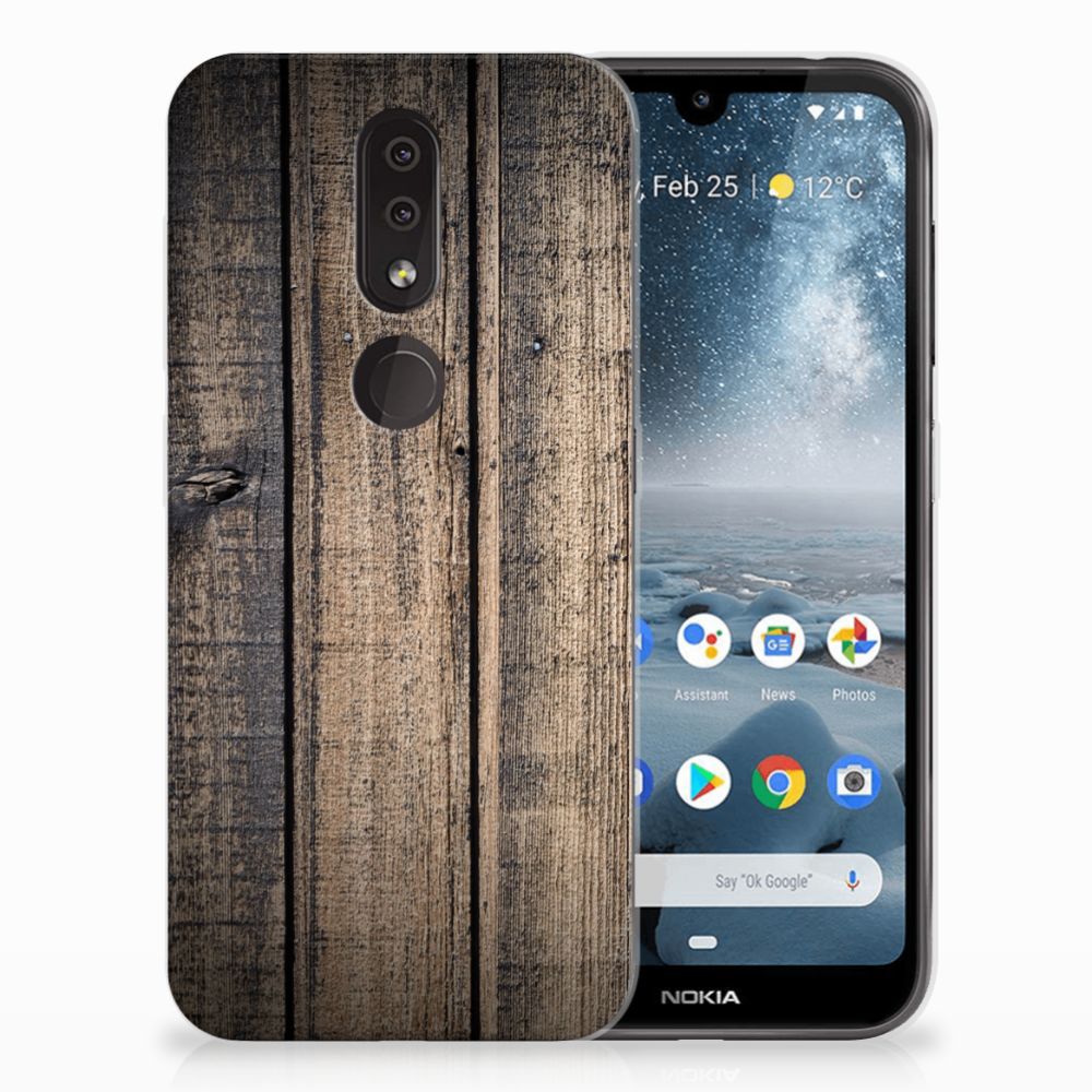 Nokia 4.2 Bumper Hoesje Steigerhout